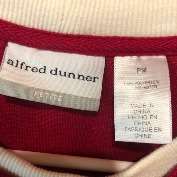 Alfred Dunner Petite Fleece Sweatshirt - Picture 5 of 7